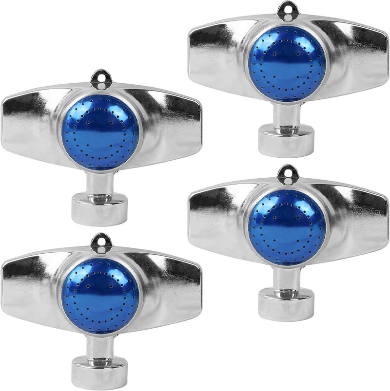 Hourleey 360 Degree Metal Spot Sprinkler, Lawn Sprinklers for Yard, Circle Pattern Sprinkler with Gentle Water Flow for Small Area Yard Lawn Garden Watering, Coverage Up to 30FT (4) - Image 1